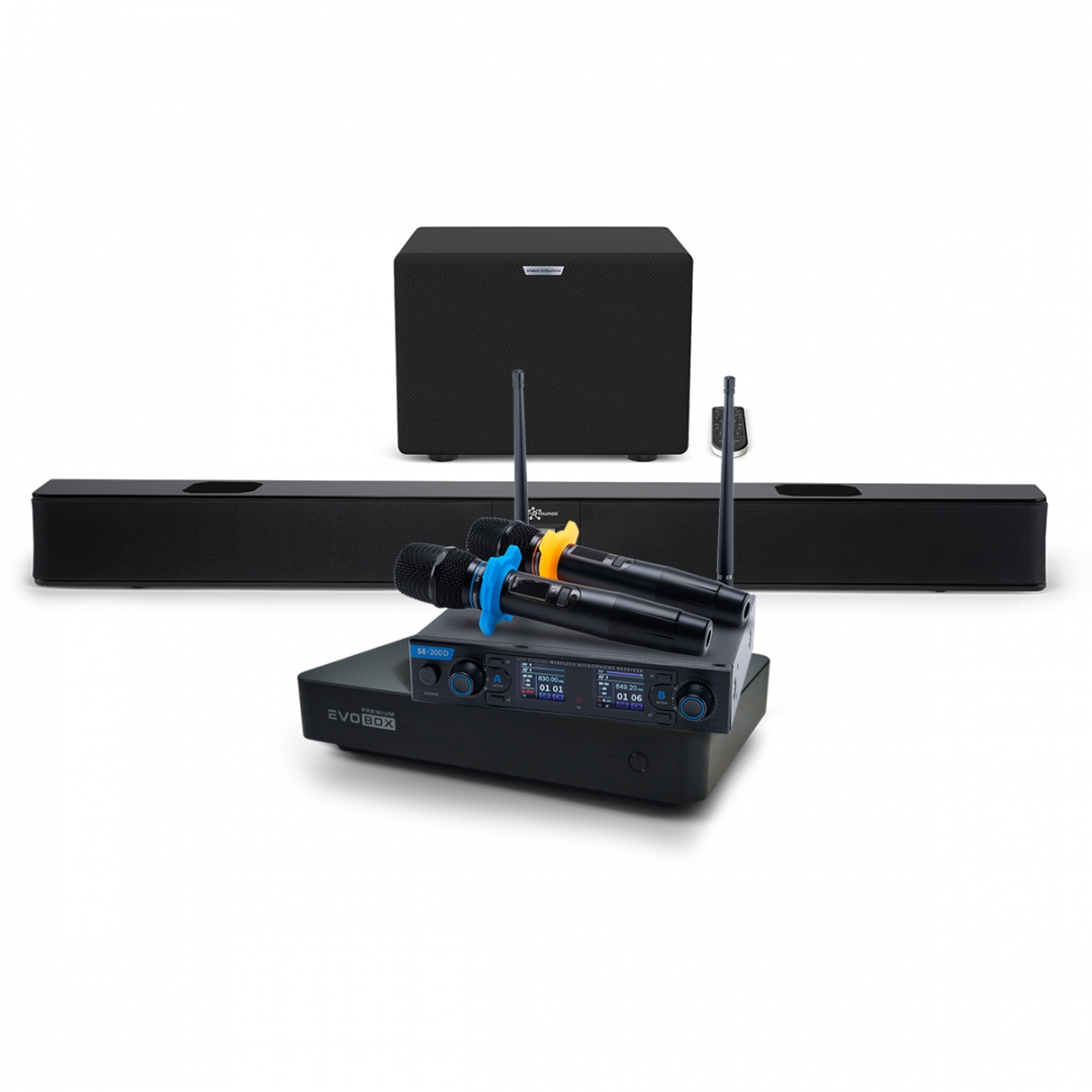 Hi-End караоке-система EVOBOX Premium + EvoSoundBar (саундбар с караоке) в Михайловске