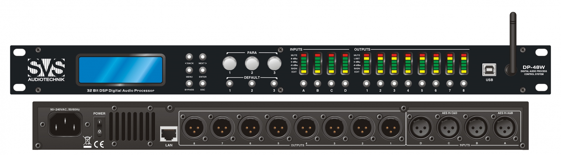 SVS Audiotechnik DP-48W Цифровой процессор: 4 входа 8 выходов в Михайловске