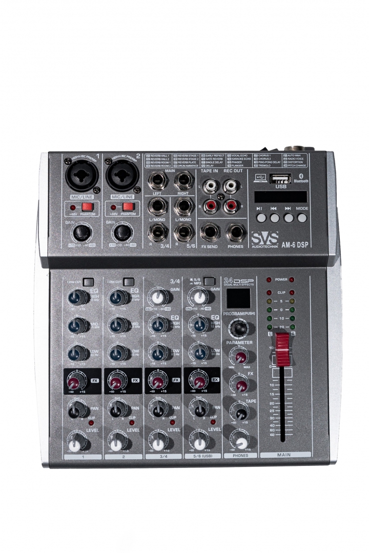 SVS Audiotechnik mixers AM-6 DSP Микшерный пульт аналоговый, 6-канальный SVS Audiotechnik mixers в Михайловске
