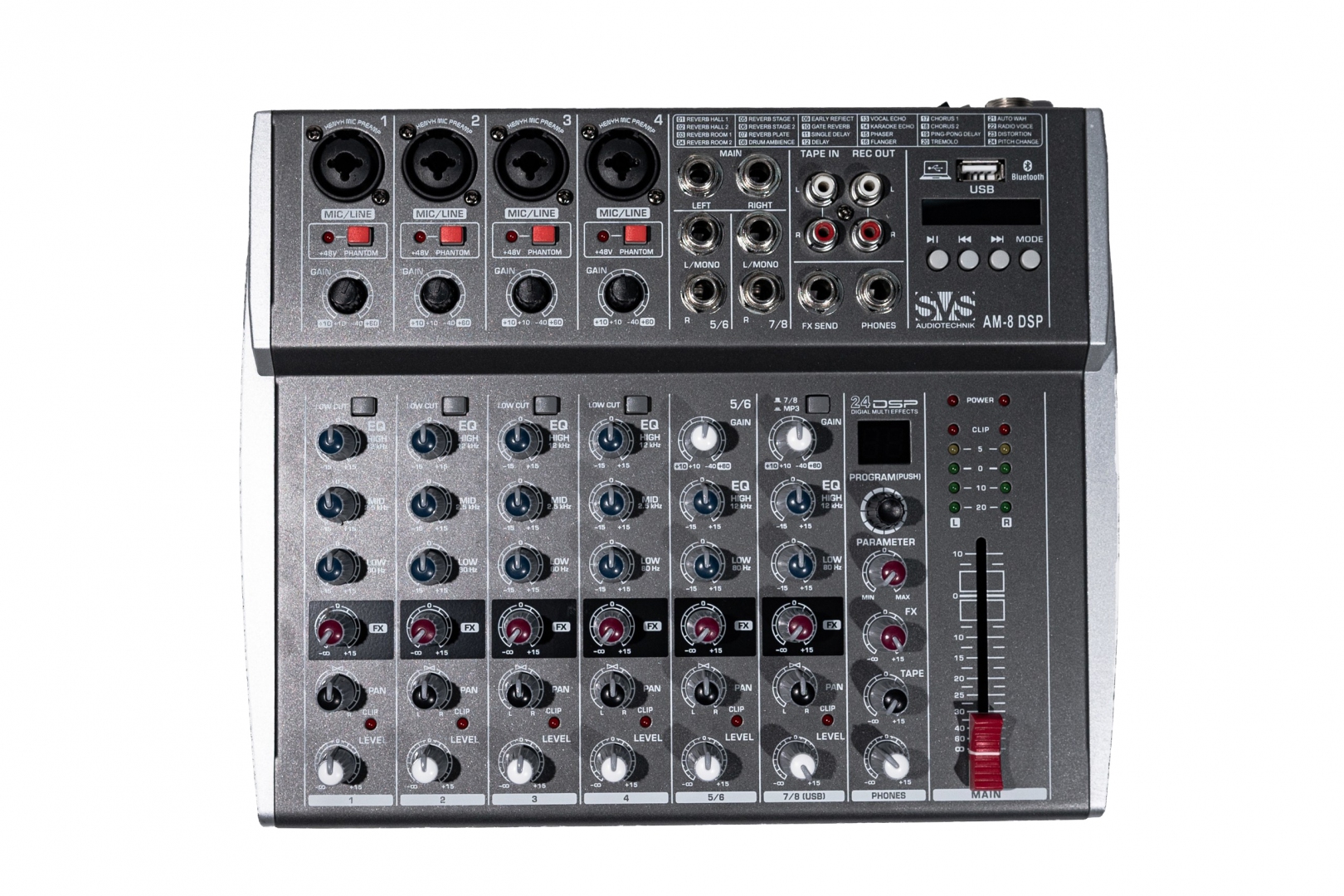SVS Audiotechnik mixers AM-8 DSP Микшерный пульт аналоговый, 8-канальный в Михайловске