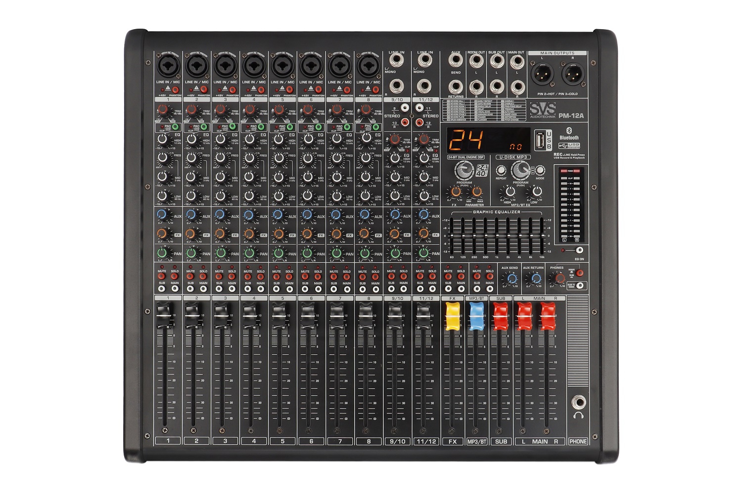 SVS Audiotechnik mixers PM-12A Активный аналоговый микшерный пульт, 12-канальный в Михайловске